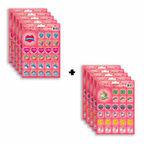 Набор наклейки мотивирующие. Для девочек. Добрый+Милый. 5+5л. (270 наклеек) Набор наклейки мотивирующие. Для девочек. Добрый+Милый. 5+5л. (270 наклеек)