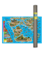 Карта ДИНОЗАВРЫ. Юрский период, 101х69 см, ЛАМ. в тубусе