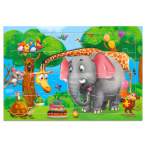 Пазл листовой. День рождения. 24 детали. А4