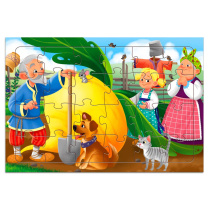 Пазл листовой. Репка. 24 детали. А4