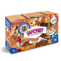 Пазл-квест. Барсукот. Очень зверский детектив. 260 деталей. 47х33 см. ГЕОДОМ