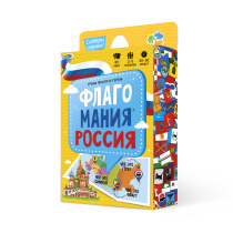 Игра карточная. Флагомания. Россия. 89 карточек. 8х12 см. ГЕОДОМ