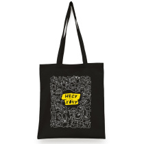 Шопер черный. Монстрики. Несу что хочу.