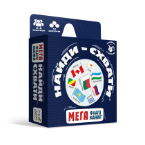 Игра карточная 11х9х3. НАЙДИ-СХВАТИ. МЕГАФЛАГОМАНИЯ.