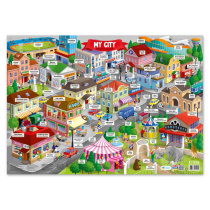 Плакат дидактический. My city/Мой город. Изучаем английский. А2