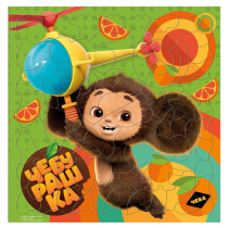 Пазл листовой с доп.реальностью. Головоломка 80 деталей. Чебурашка. 30х30,5 см.