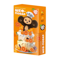 Игра с кэпсами 18х11х3,5. Забавные игры. ЧЕБУРАШКА. Апельсиновый шеф-повар.