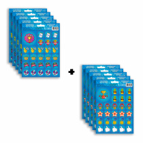 Набор наклейки мотивирующие.  Для мальчиков. Весёлый+Крутой. 5+5л. ( 270 наклеек)