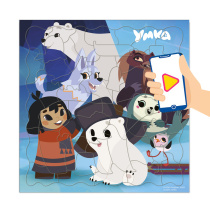 Пазл листовой с доп.реальностью. Головоломка 45 деталей. Умка и друзья. 30х30,5 см.