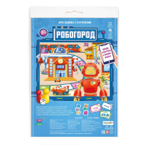 Игра-ходилка с карточками. Робогород. 59,5х42 см. ГЕОДОМ