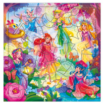 Пазл листовой. Фигурный 45 деталей. Лесные феи. 30х30,5 см.