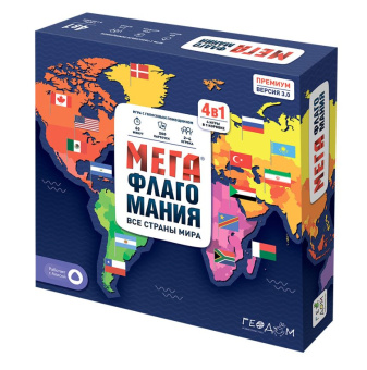 Игра настольная с голосовым помощником. Мегафлагомания. Премиум.